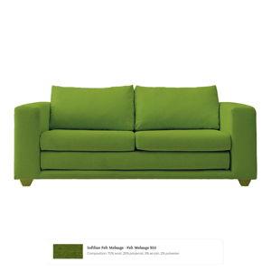 Victor 2.5-Seater Sofa Bed Softline Felt Melange - Felt Melange 855