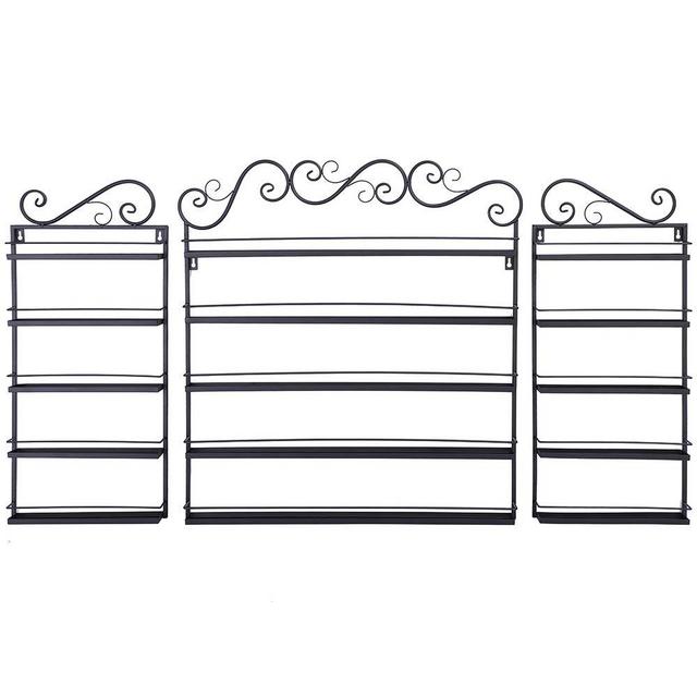 5 Tier Metal Nail Polish Display Organizer Wall Rack Holder