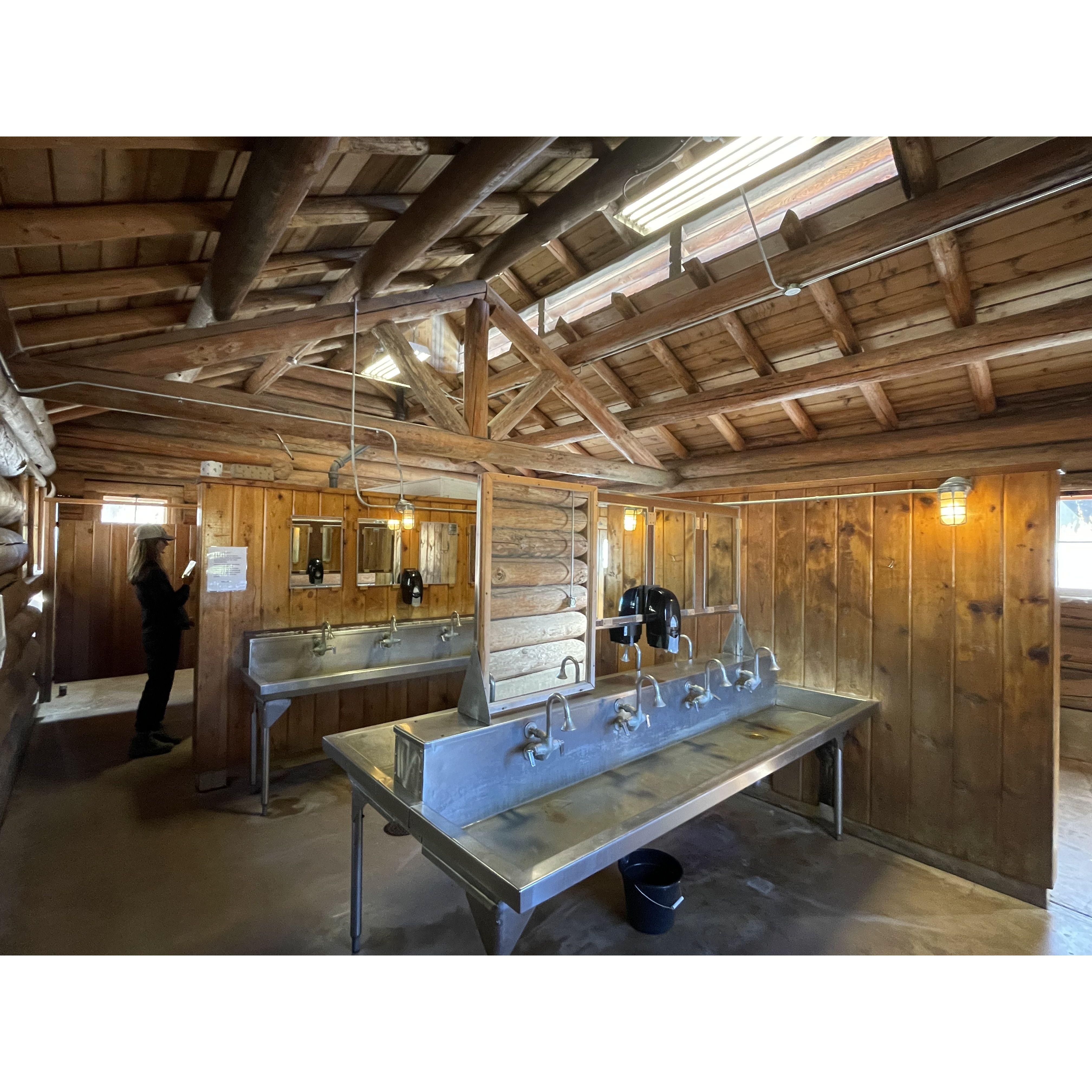 Shared bath houses for the full boy scout experience!!!!!!!!