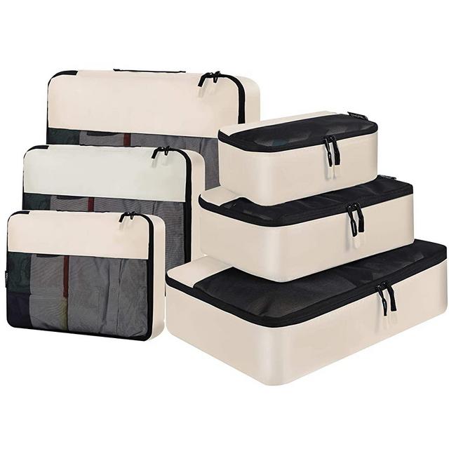 BAGAIL 6 Set / 8 Set Packing Cubes Luggage Packing Organizers for Travel Accessories