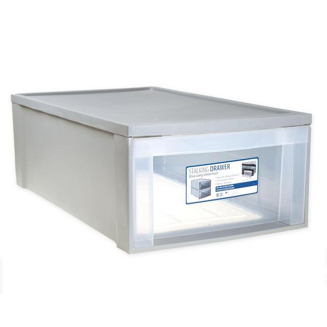 Underbed Stacking Drawer in Grey
