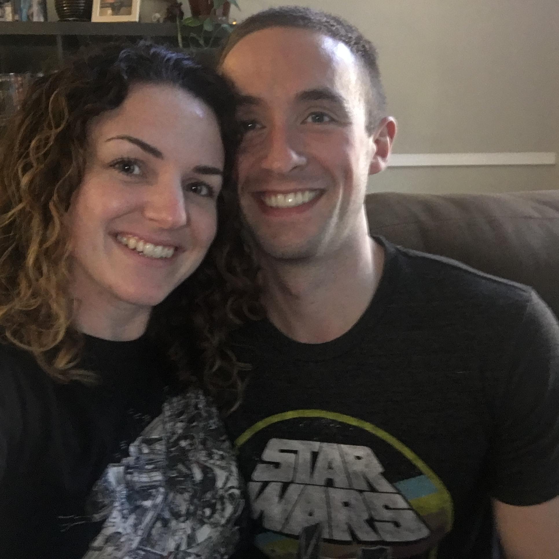 Star Wars! I think this was the first photo we took together.