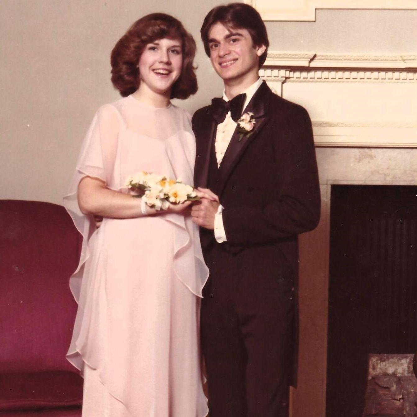 We were the best looking couple at the Senior Prom in 1980. Held at the Henry Ford Museum in Dearborn, Michigan.