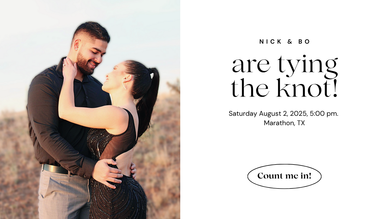 The Wedding Website of Nick Crespo and Bo Morris