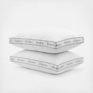 Signature Gusset Memory Foam Jumbo Pillow, Set of 2