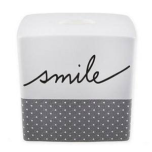 ED Ellen DeGeneres Words Tissue Holder in White/Grey