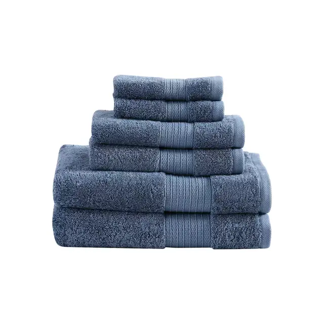 Kenneth Cole New York® Fulton 6-Piece Towel Set in Denim