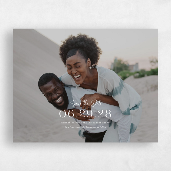 Milford Classic | White | Zola Save The Dates