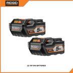 18-Volt Lithium-Ion 5.0 Ah Battery Pack (2-Pack)