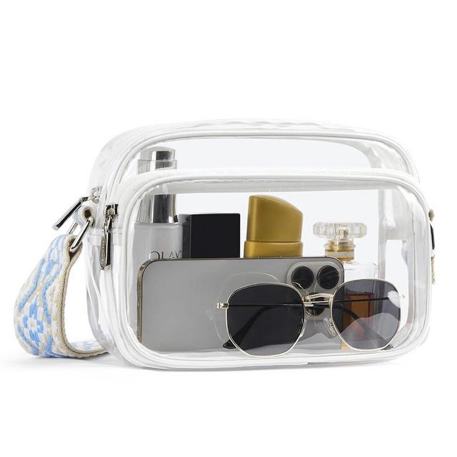 BOSTANTEN Clear Purses for Women Stadium Approved Clear Bags Small Crossbody Bags Trendy for Concerts Sports