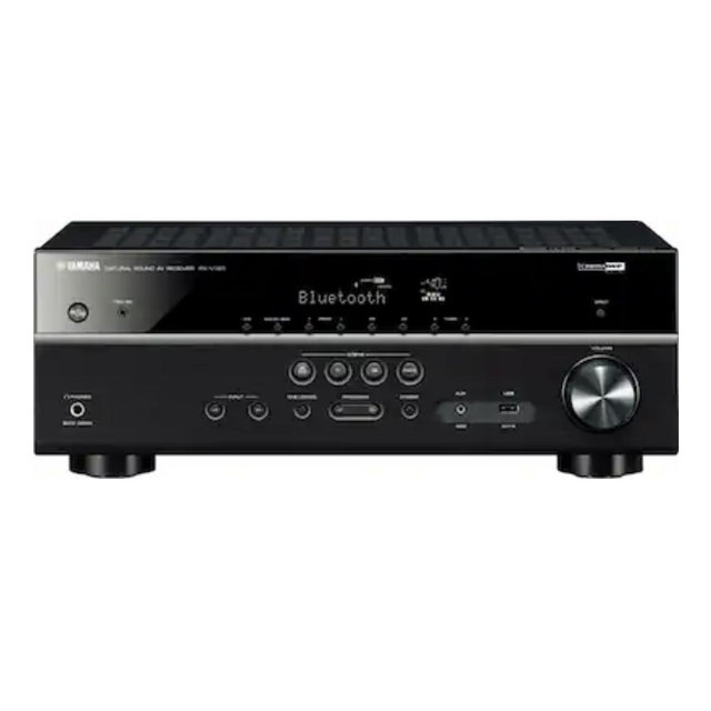 Yamaha - RX-V385BL 5.1-Ch. 4K Ultra HD A/V Home Theater Receiver - Black