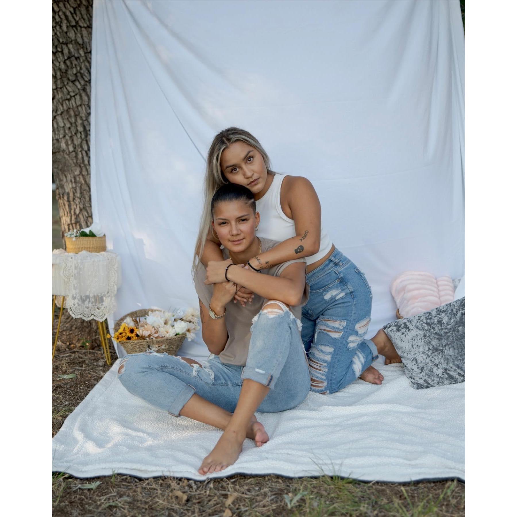Our first of many photo shoots.