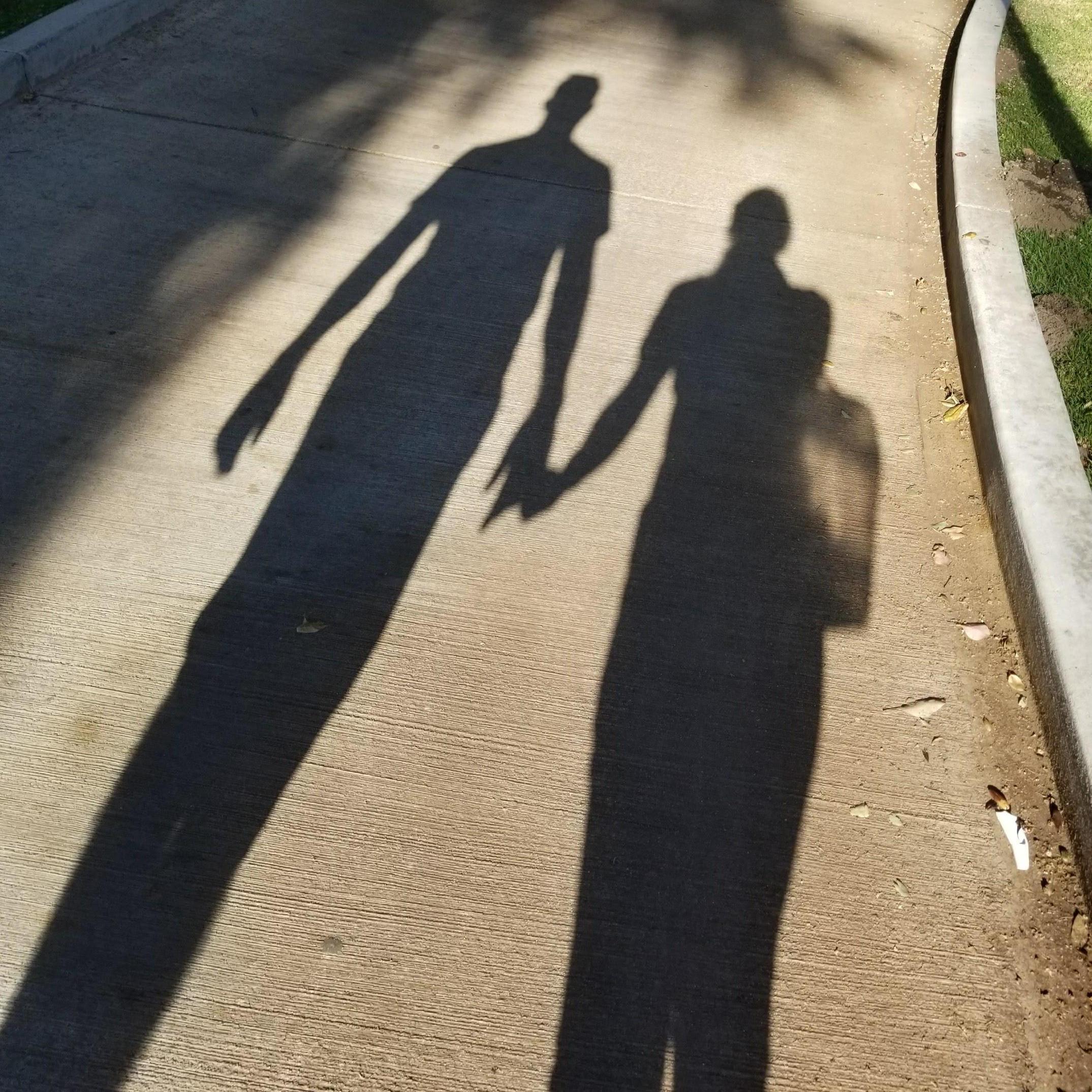 "With you I am,"  whenever You're holding my hand...