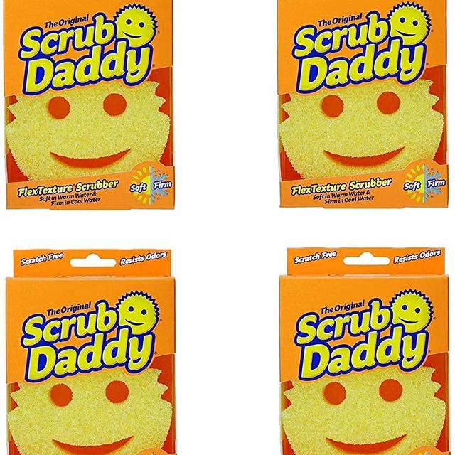 Scrub Daddy Smiling Scrubber, Grey - Scratch-Free Multipurpose