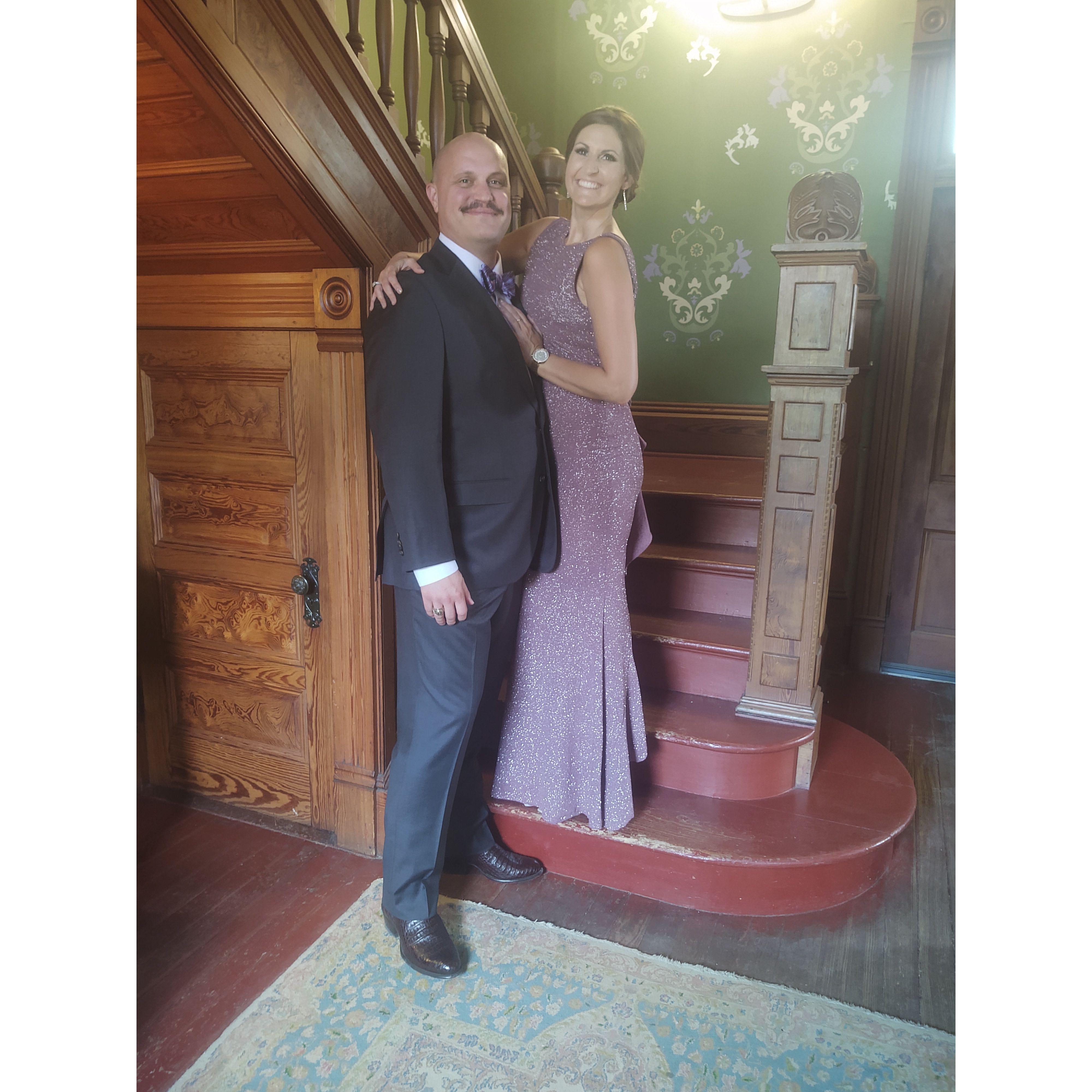 First formal outing at Coops & Hannah's Wedding