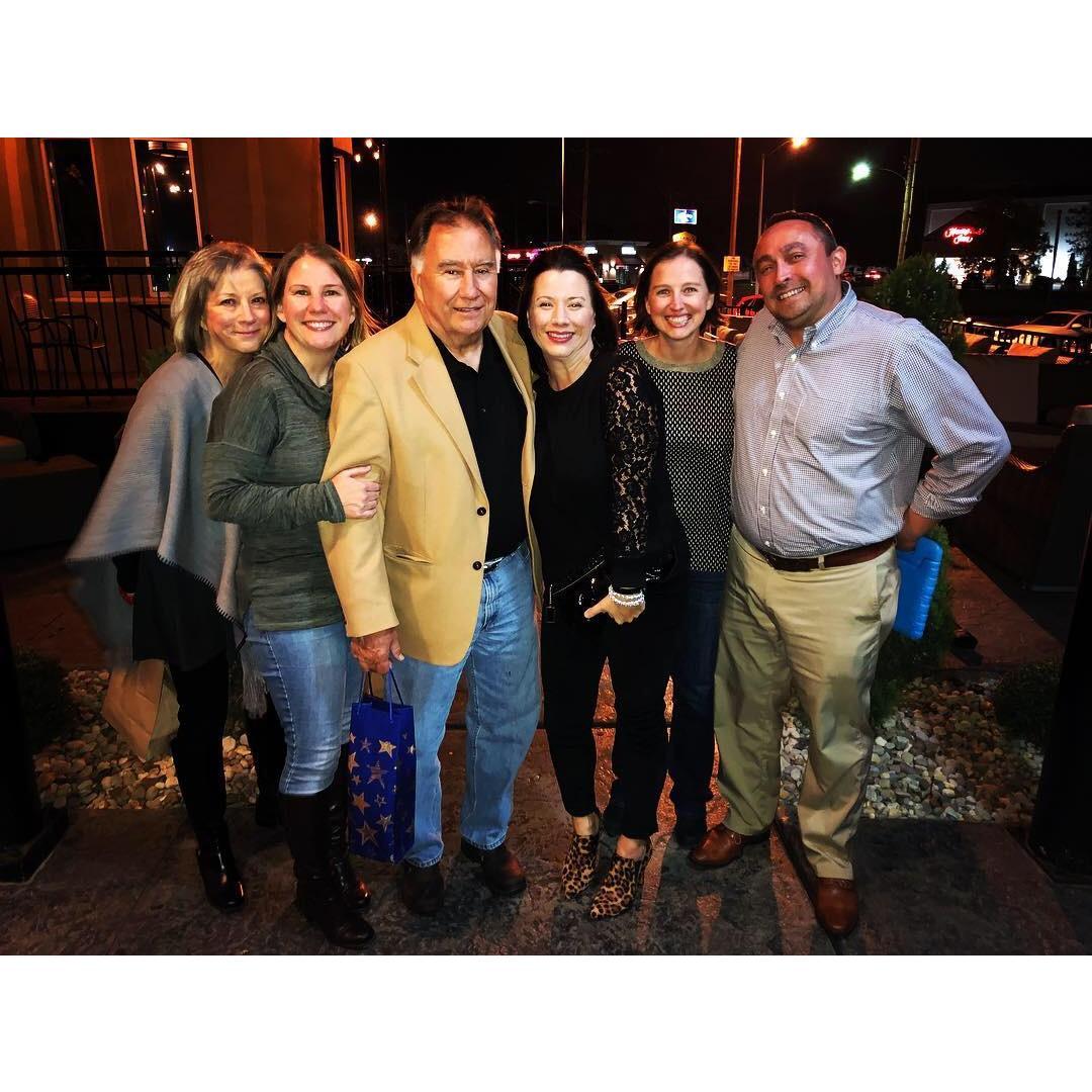 Celebrating birthdays at Twisted Tree with the Bogard's and Johnson's