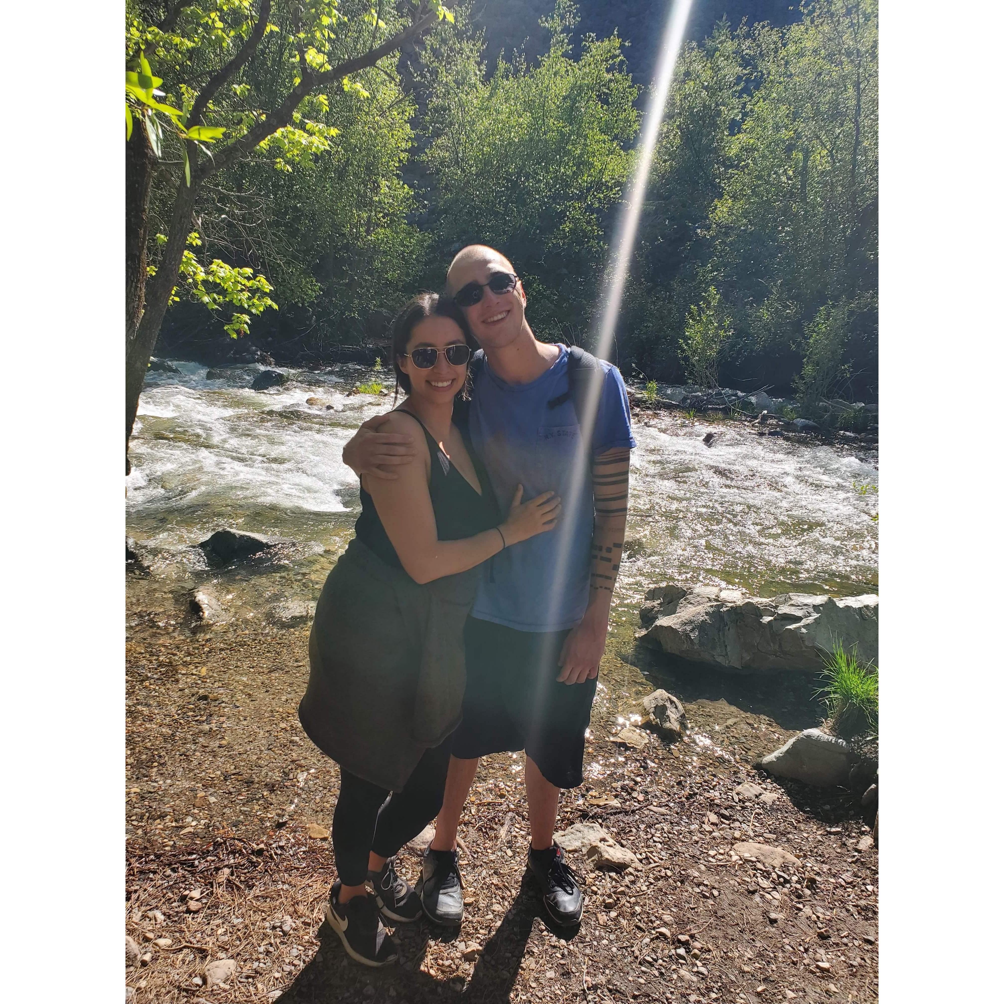 Hiking up Grizzly Creek in the Glenwood Canyon, CO.