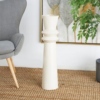 Art Deco Fluted Floor Vase
