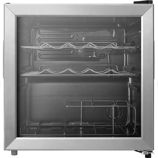 Insignia™ - 14-Bottle Wine Cooler with ENERGY STAR Certification - Stainless Steel