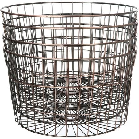 Mainstays Medium Round Wire Copper Basket - 4 Pack