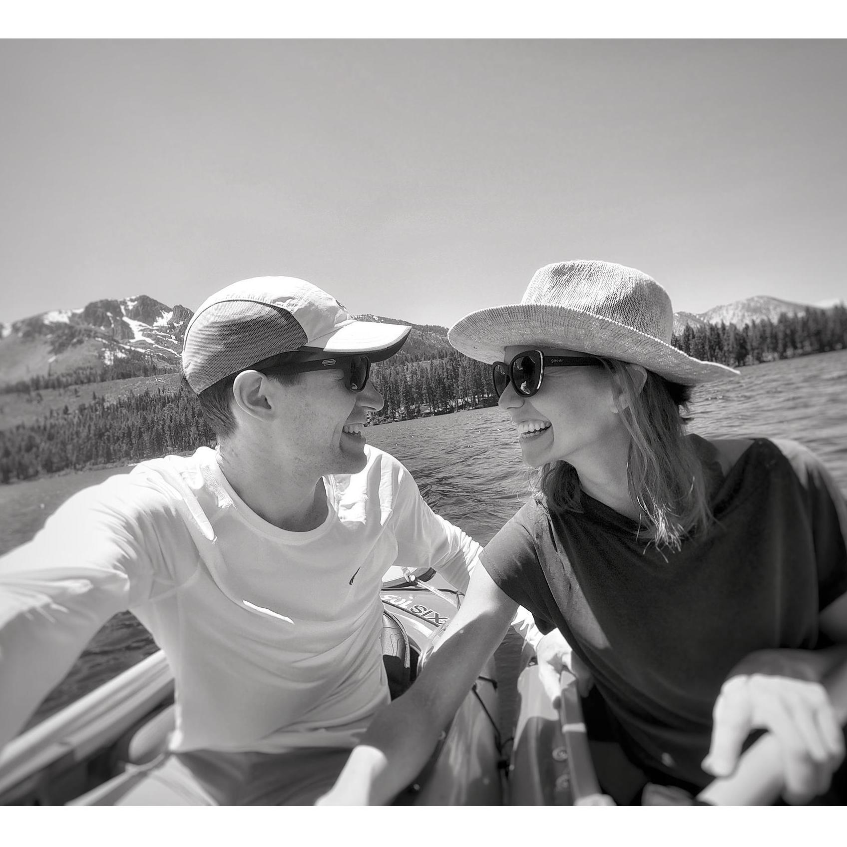 True to form, we avoided all the crowds and parties in Tahoe on the 4th of July 2019 and paddled Fallen Leaf Lake. We may have been the only two boats on the lake. It was lovely.