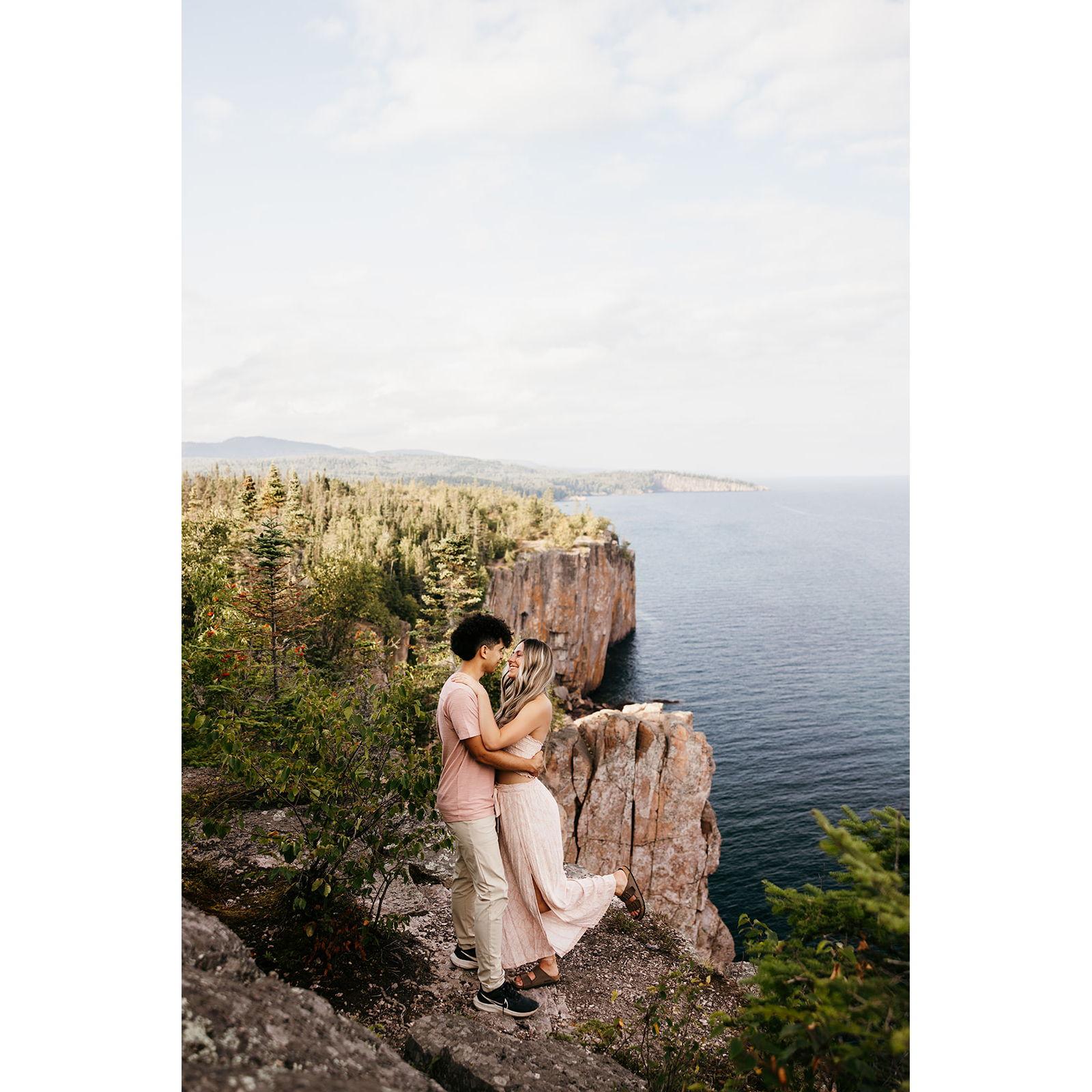 Engagement photo session at Palisade Head...