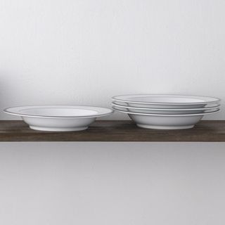 Charlotta Platinum Pasta Bowl, Set of 4