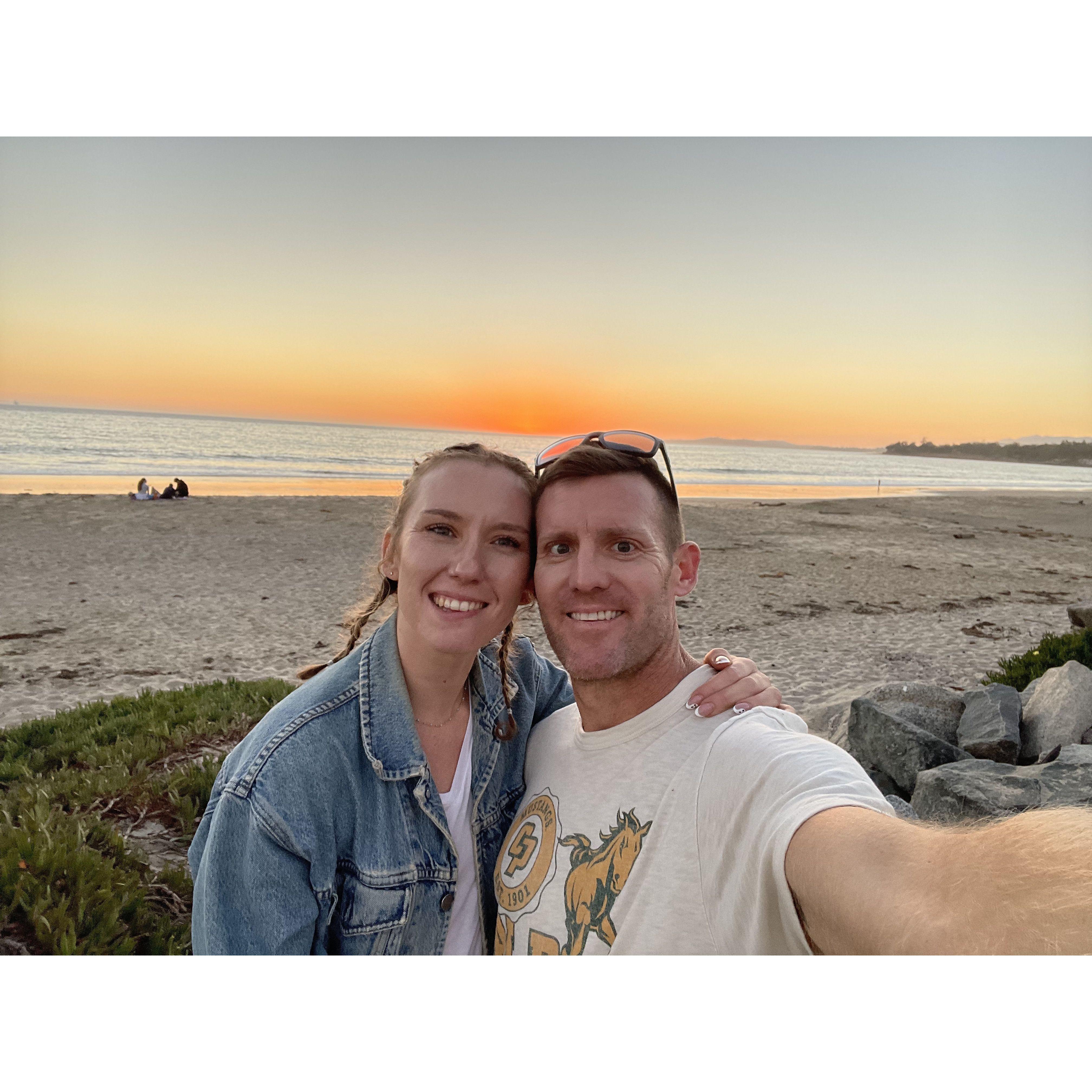 Post horseback riding sunset, October 2023
