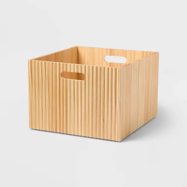 Wood Bin Large Natural - Brightroom™