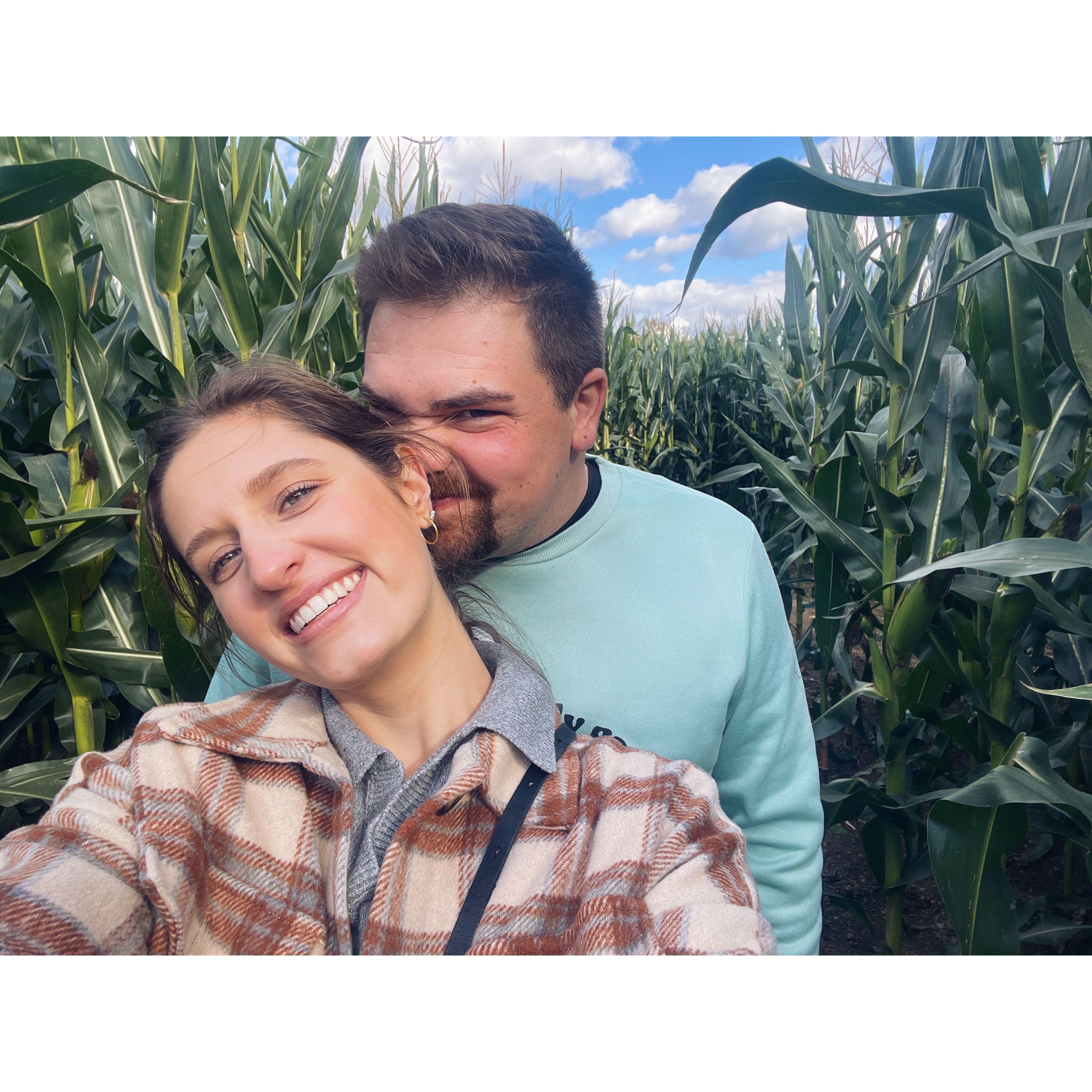 Eric & I got lost in a corn maze when I was visiting him in Detroit. This was such a fun time!