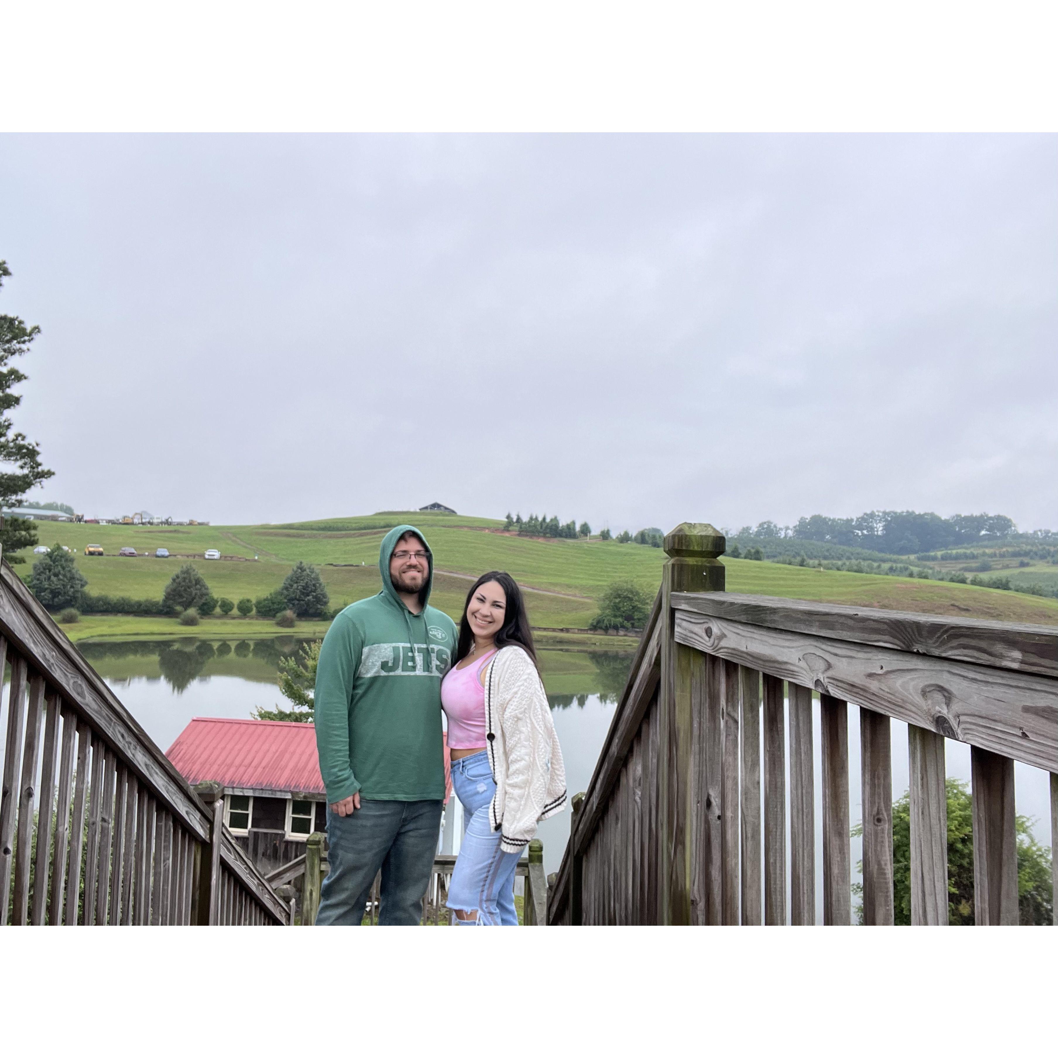 Visiting our favorite spot Mercier Orchards :)