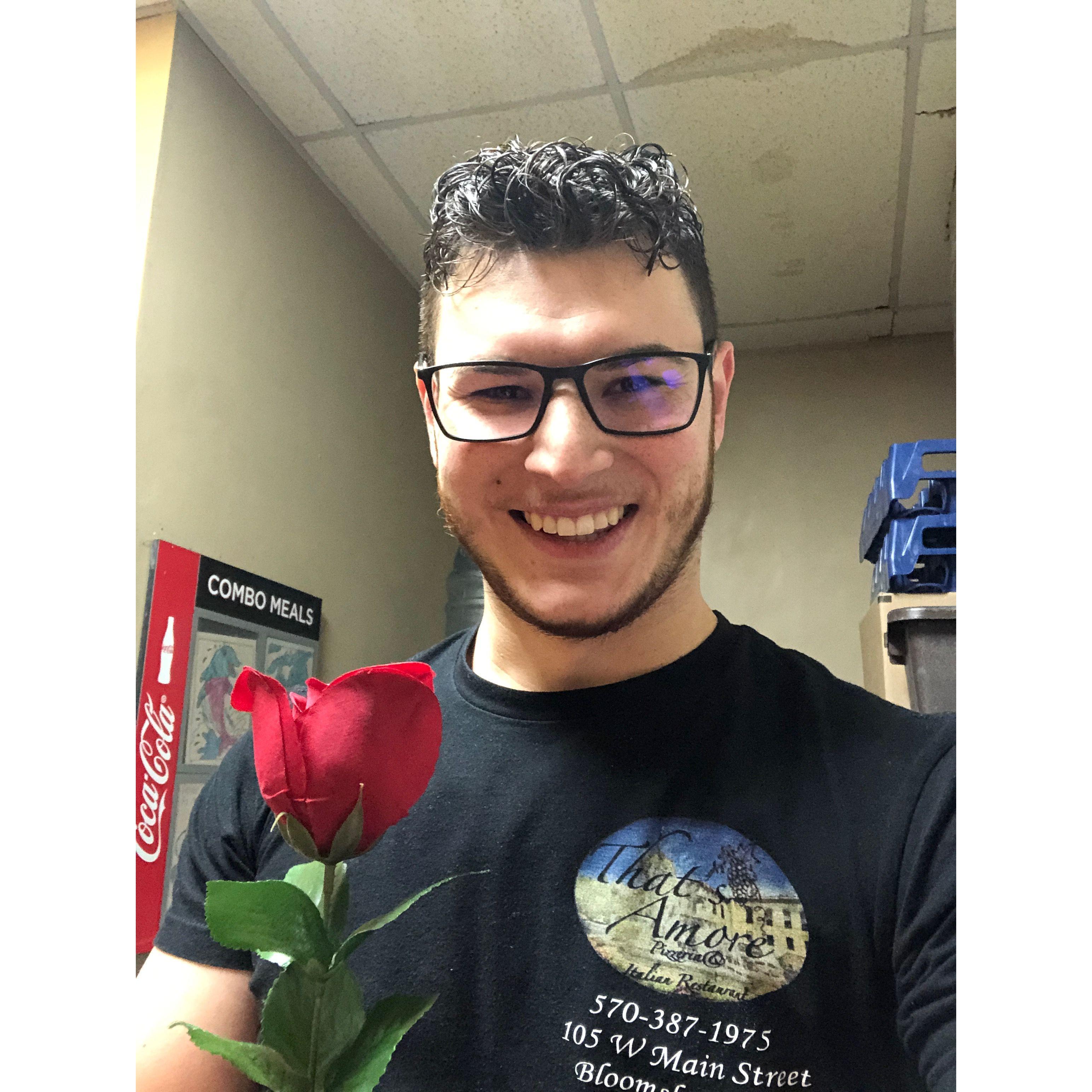 "will you accept this rose?"