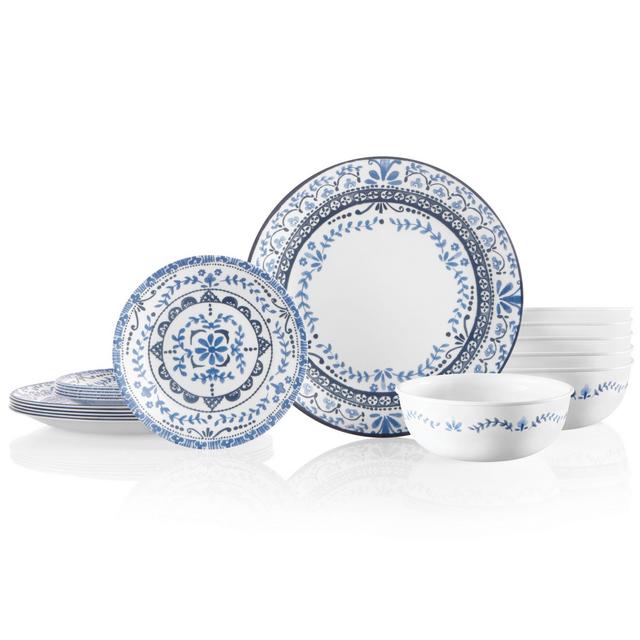 Corelle®Portofino 18-piece Dinnerware Set, Service for 6