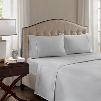 Madison Park 1500-Thread-Count King Pillowcase in Grey