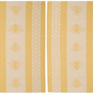 Now Designs Teatowel, Honeybee Jacquard, Set of 2
