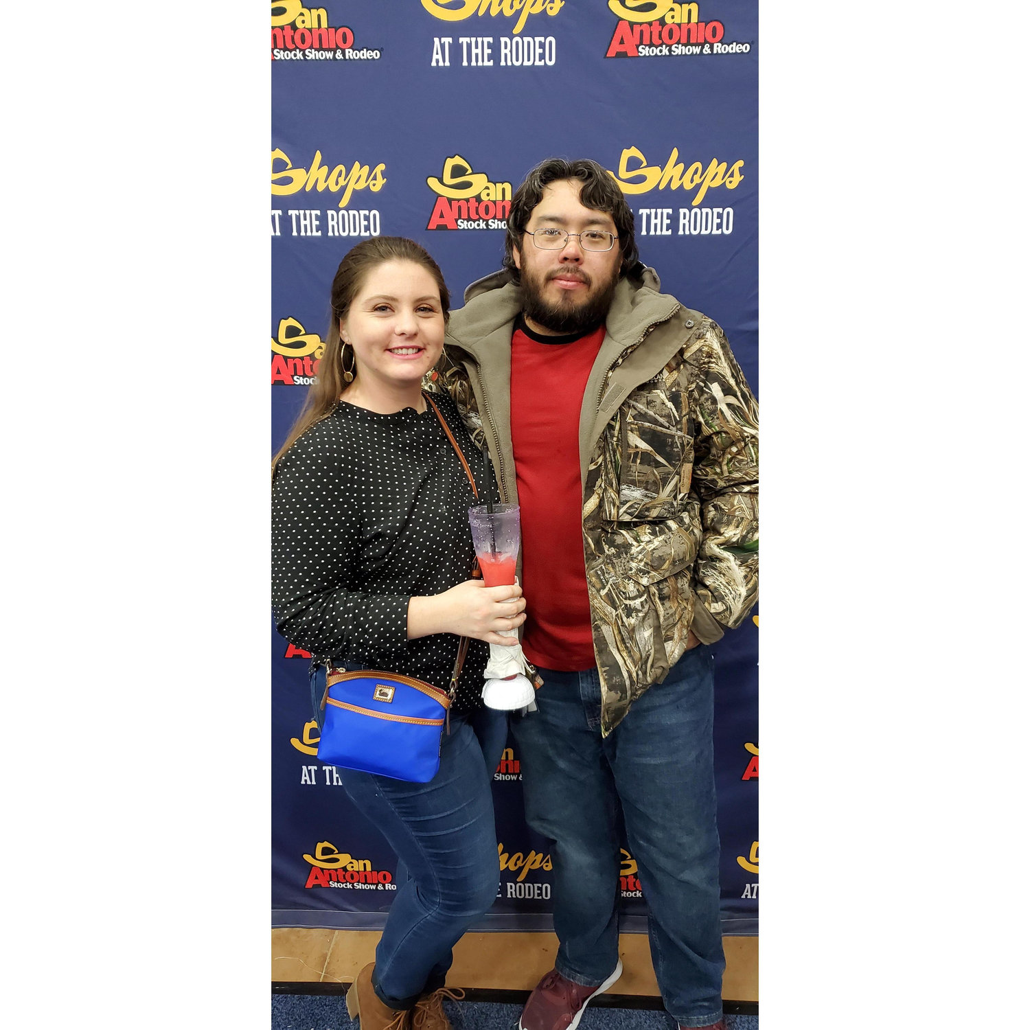 Our very first photo together. My aunt Crissy made sure to take one before we had to leave the Rodeo.
