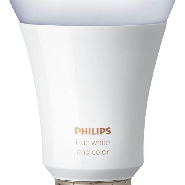 Philips - Hue White and Color Ambiance A19 Smart LED Bulb - Multicolor