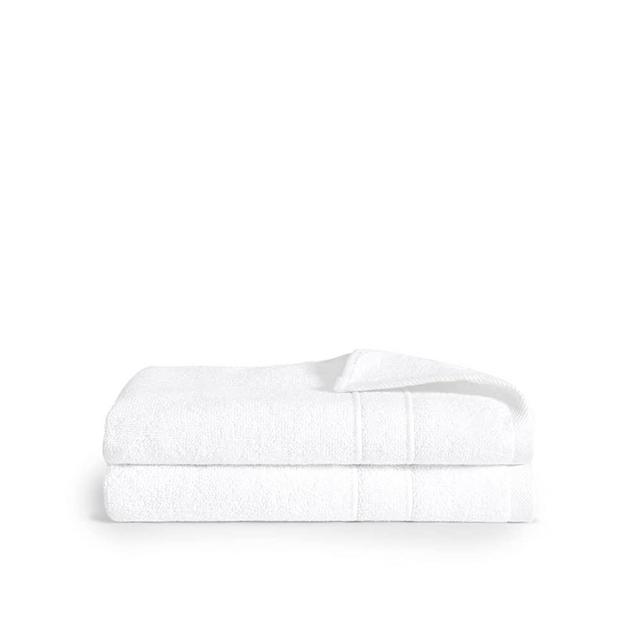 Brooklinen Classic Soft & Absorbent Hand Towels, White - Set of 2