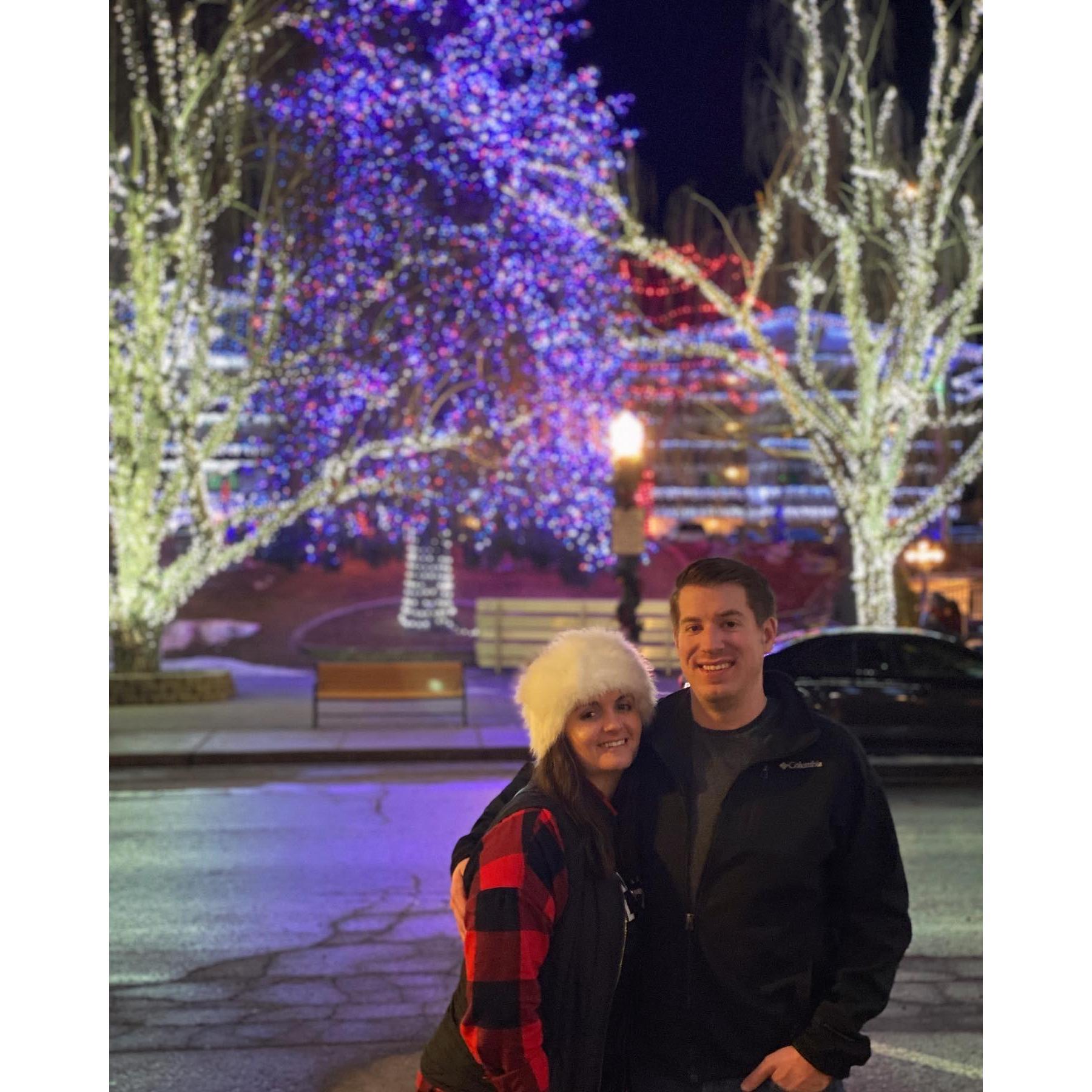 Enjoying lovely Leavenworth, WA after a great day of skiing.