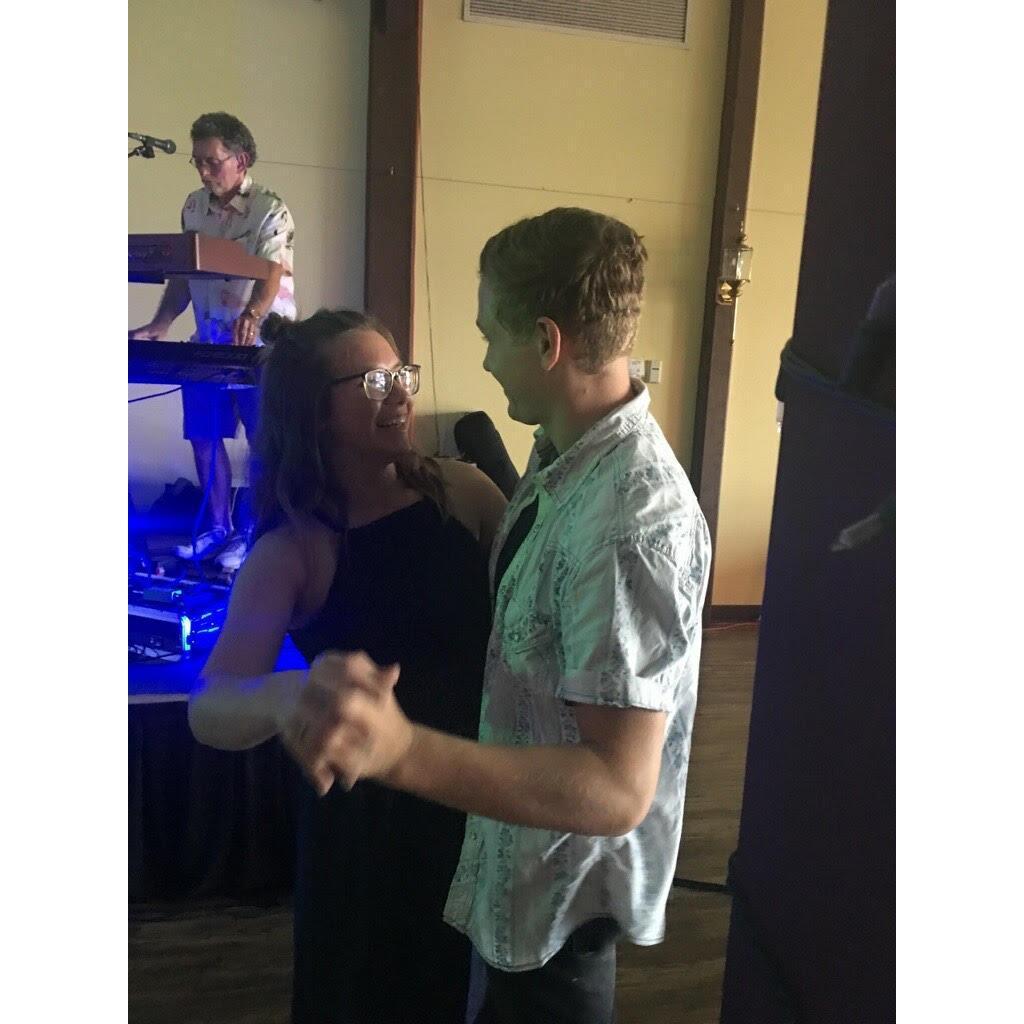 Our first dance together