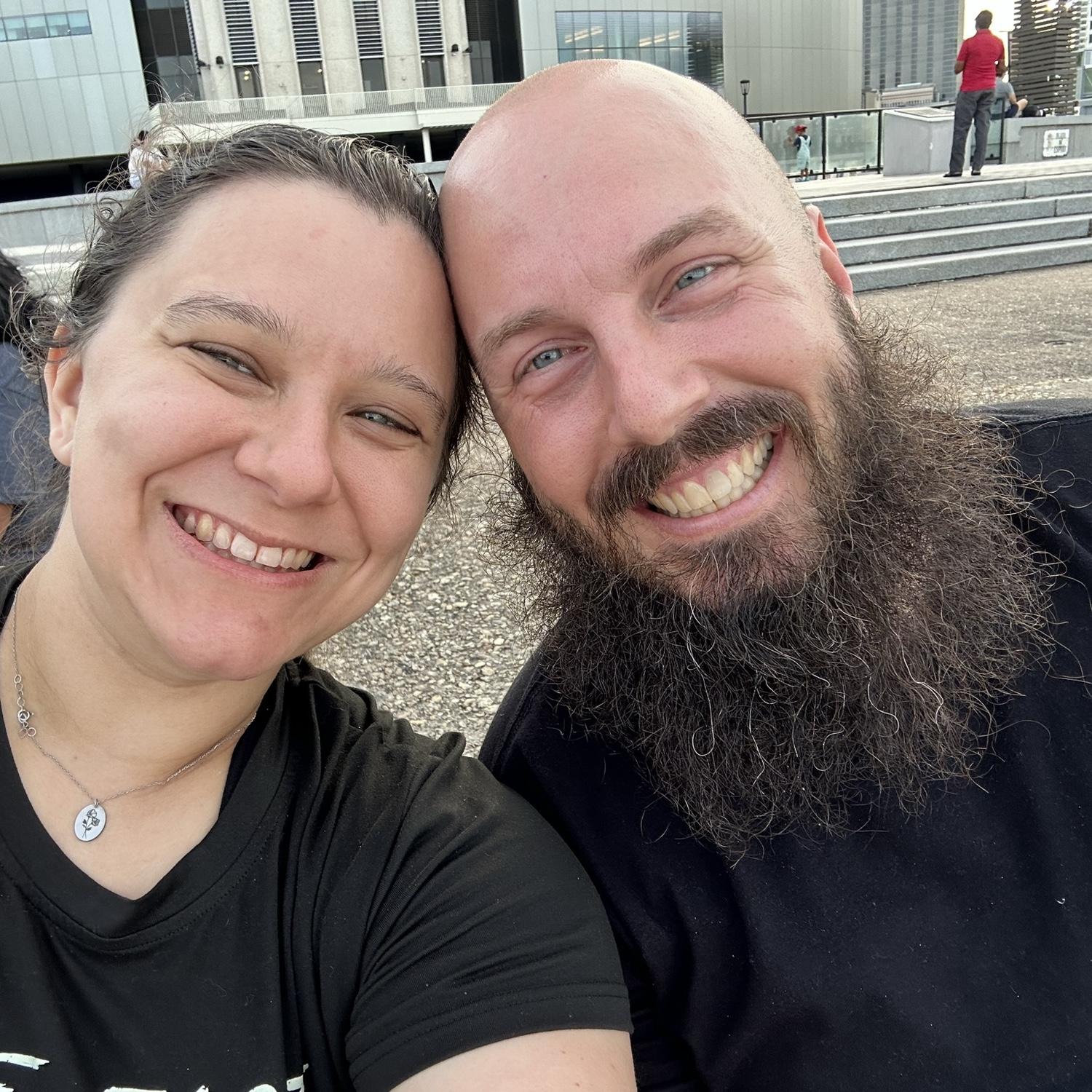 Waiting for 4th of July fireworks in New Orleans!
