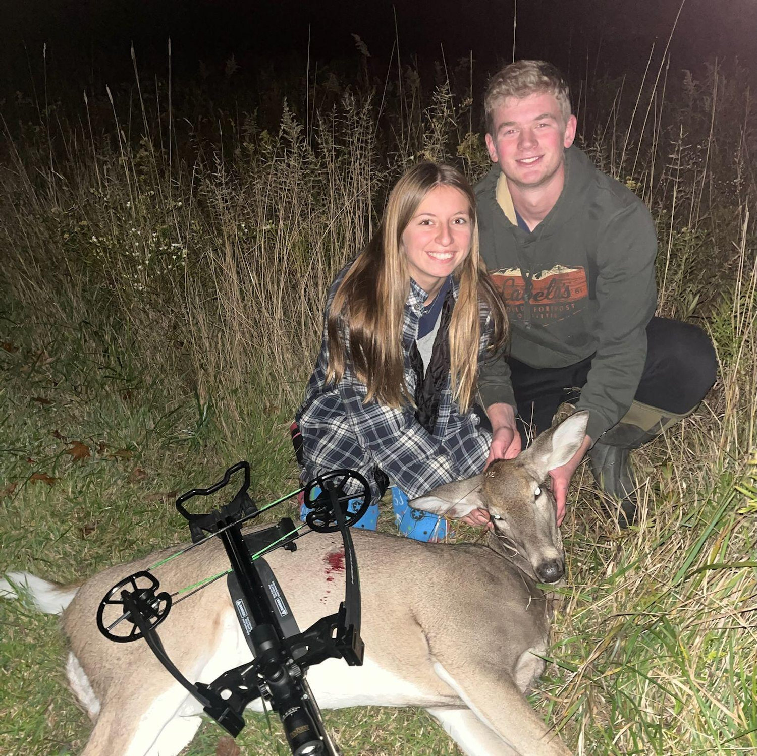 Addy's first doe over her fall break! Jack was very proud!