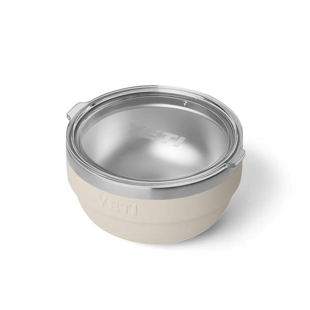 YETI Rambler Bowls, Vacuum Insulated, Stackable and Nestable Stainless Steel Bowl with Lid, 1 Quart, Cape Taupe