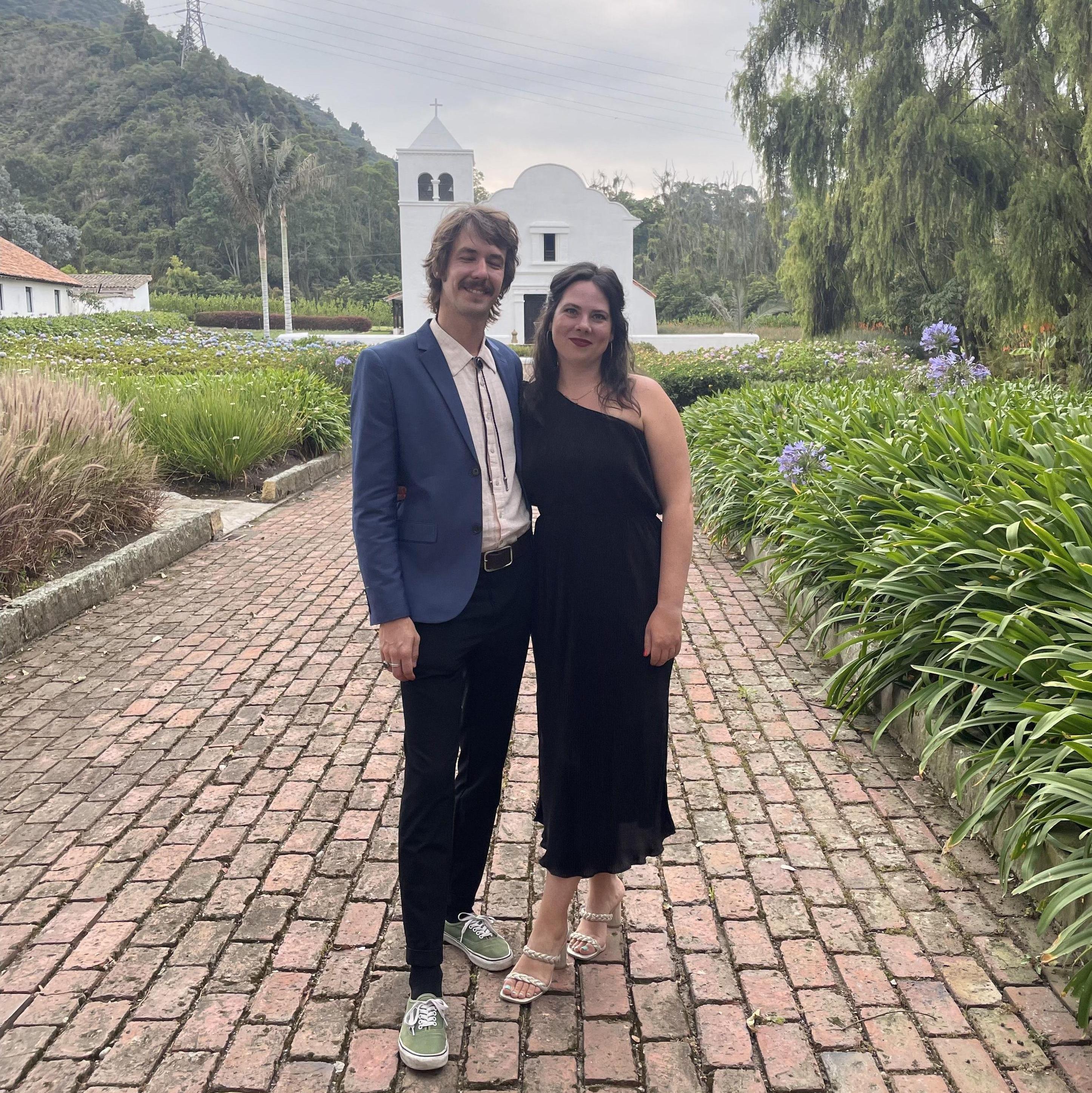 Celebrating our friends wedding in Colombia