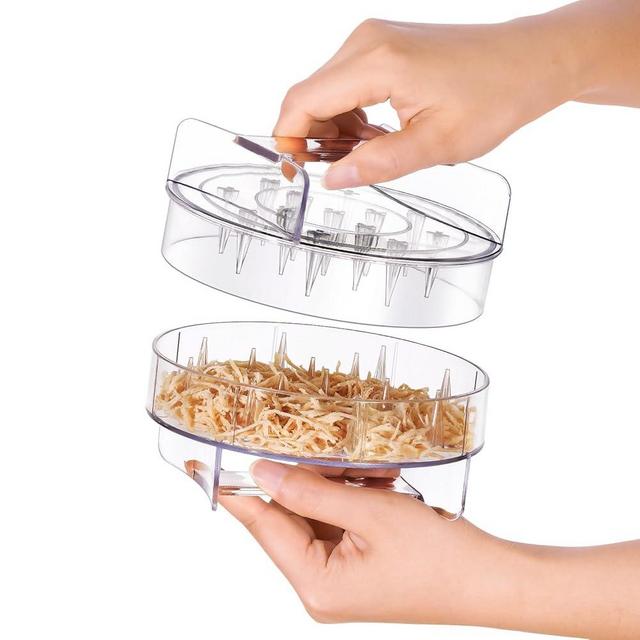 Chicken Shredder - Clear Chicken Shredder Tool Twist, Meat Shredder Tool Twist, Chicken Breast Food Shredded Tool Twist Grinder Machine for Dog and Cat Food Meal Prep