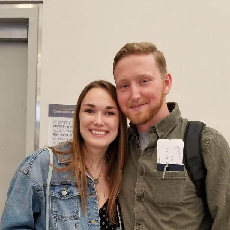 At the airport before Garrett left for Europe! Summer 2018