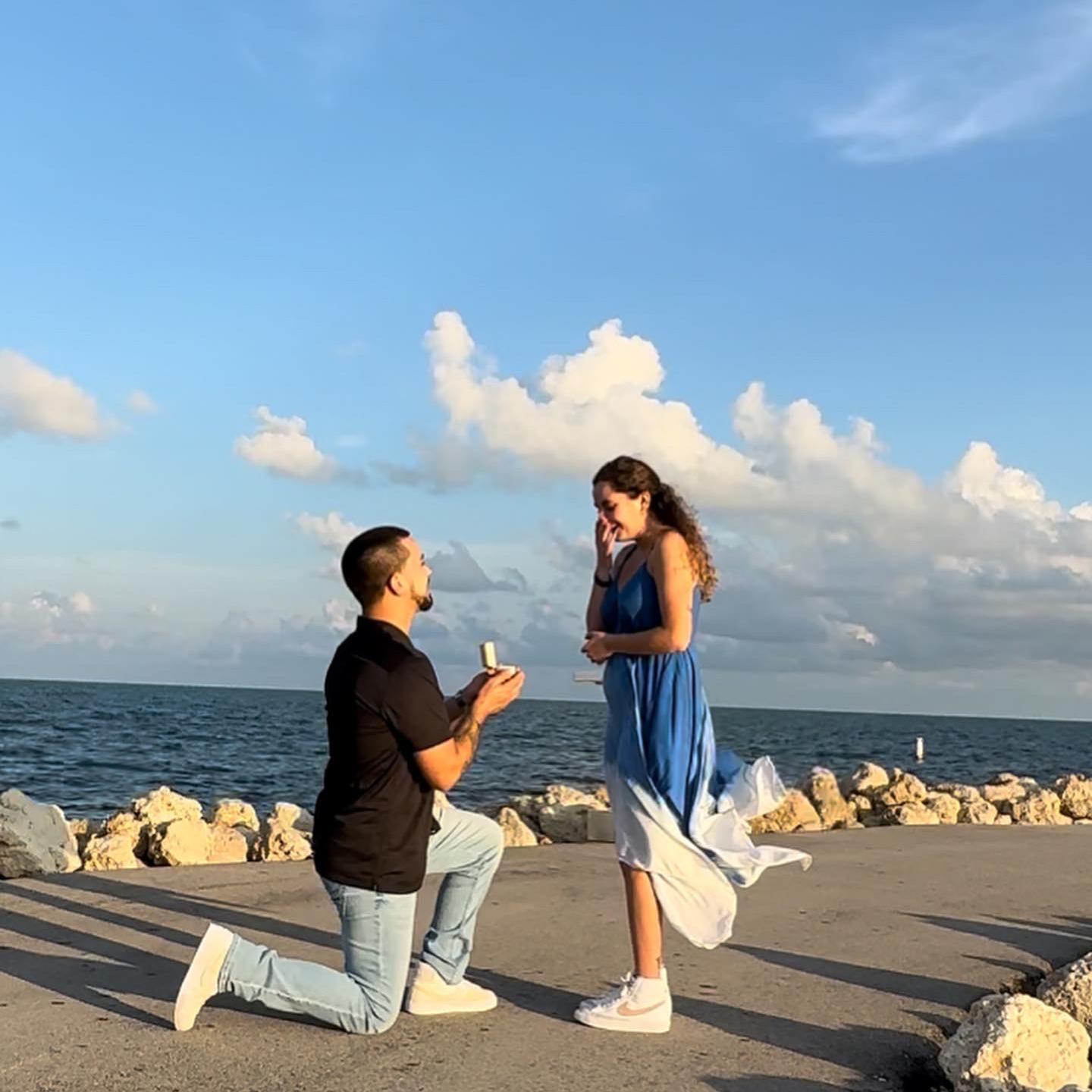 Aug 24, 2023. The time Mikey went on one knee to really propose (a few months after the first photo was taken).