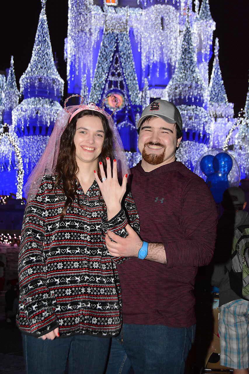Getting Engaged at Cinderella's Castle