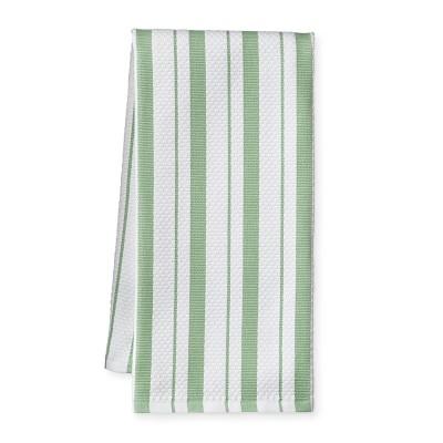 Williams Sonoma Classic Striped Towels, Set of 4, Grass Green