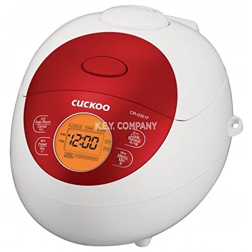 Cuckoo CR-0351F Electric Heating Rice Cooker (Red), 7.80 x 8.90 x 11.50